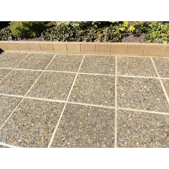 Concrete Bullnose Coping Paver - Exposed Aggregate 600 x 300mm Specialty