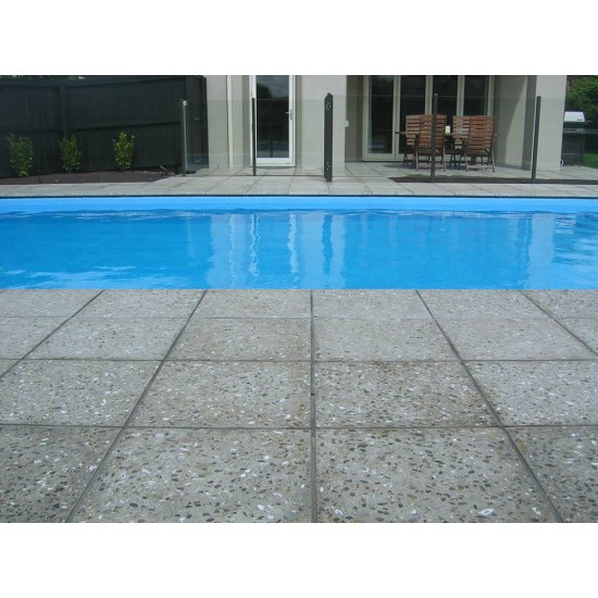 Concrete Bullnose Coping Paver - Honed 300 x 300mm Specialty