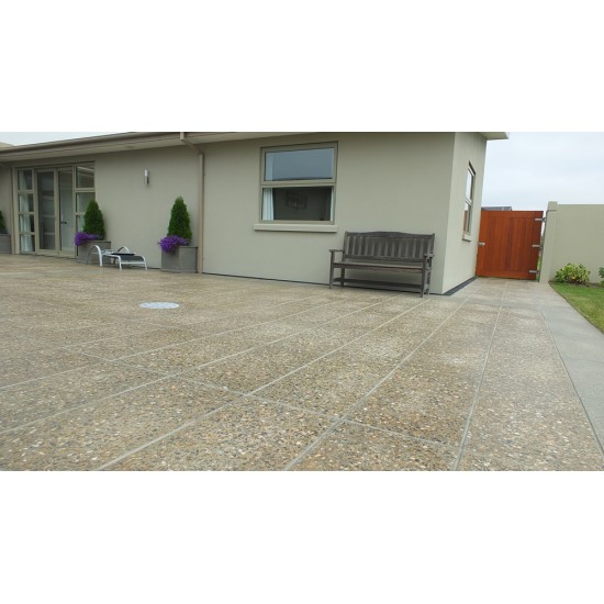 Concrete Bullnose Coping Paver - Honed 300 x 300mm Specialty