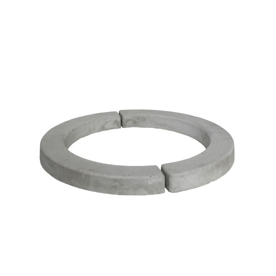 Concrete Tree Ring Half 600mm - Natural