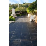 Granite Paver - Flamed 600 x 600mm Black