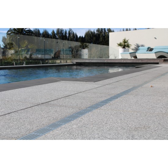 Granite Pencil Edge Coping Paver - Flamed 600 x 300mm White