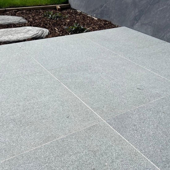 Granite Dropface Coping Paver - Flamed 600 x 400mm Grey